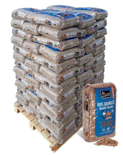 Camion complet de 26 palettes de granulés de bois WOODSTOCK